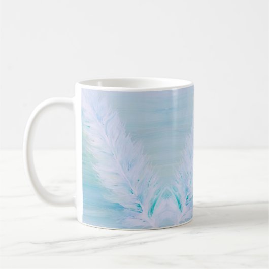 Big White Feather Kaffeetasse (Links)