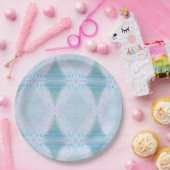 Big White Feather Pappteller (Party)