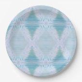 Big White Feather Pappteller (Vorderseite)