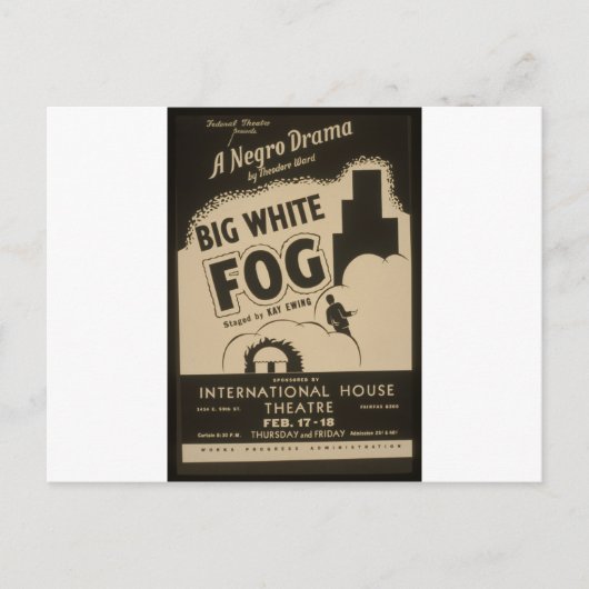 Big White Fog Postkarte (Vorderseite)