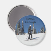 Big White, Kanada Magnet (Vorderseite/Rückseite)
