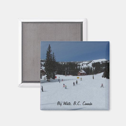 Big White, Kanada Magnet (Vorderseite/Rückseite)