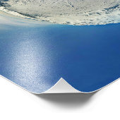 Big White Ski Hill Snow Globe Tiny Planet Fotodruck (Ecke)