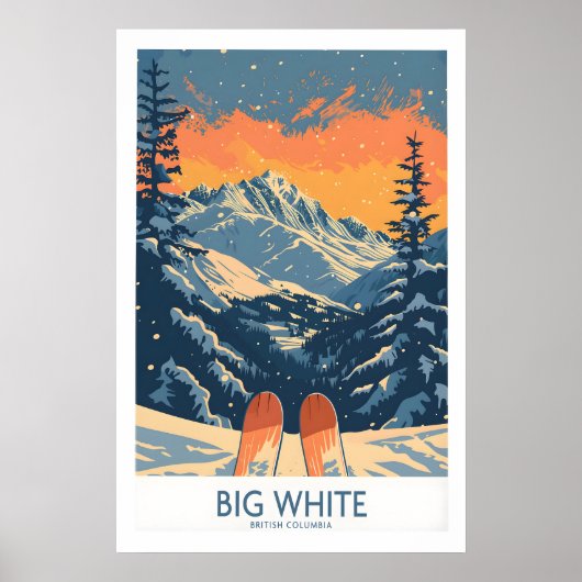Big White Ski Print - British Columbi 1 Poster (Vorne)