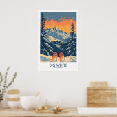 Big White Ski Print - British Columbi 1 Poster (Küche)
