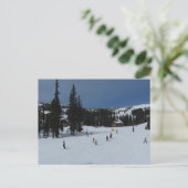 Big White Ski Szene Postkarte (Stehend Vorderseite)
