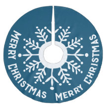 Big White Snowflake, Frohe Weihnachten Weiß auf Bl