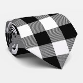 Big White und Black Buffalo Karo Krawatte (Gerollt)