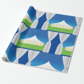 Big White Zelt Wrapping Paper Geschenkpapier (Ungerollt)