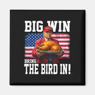 Big Win bringt Vogel in Erntedank lustigen Trump Magnet