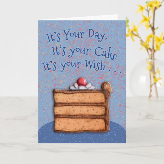 Big Wish Karte (Gelbe Blume)