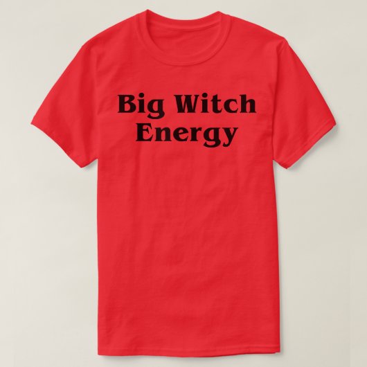 Big Witch Energy Spooky Season Funny Cute Hallowee T-Shirt (Design vorne)