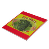 Big Wolf Zigarrenlabel Fliese (Seite)