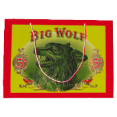 Big Wolf Zigarrenlabel Große Geschenktüte (Rückseite)