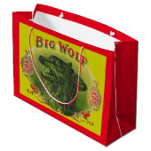 Big Wolf Zigarrenlabel Große Geschenktüte (Rückseite Schrägansicht)