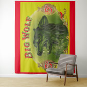 Big Wolf Zigarrenlabel Wandteppich (Beispiel)