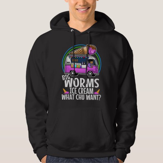 Big worms ice cream truck 3 hoodie (Vorderseite)