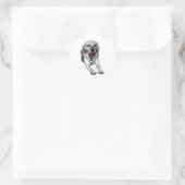 Big Yawn, Red Spark Runder Aufkleber (Tasche)