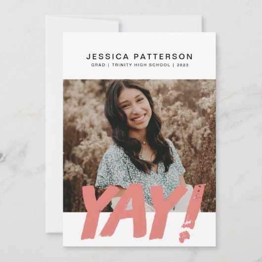 Big YAY Graduate Ankündigung (Vorderseite)