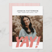 Big YAY Graduate Ankündigung (Vorne/Hinten)