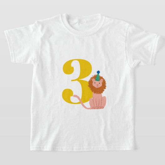 Big Year Birthday Party Lion T-Shirt (Ablage )