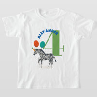 Big Year und Name Geburtstagsparty Zebra