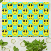 Big Yellow Allover Aqua-Kitchen Handtuch (Gefaltet)