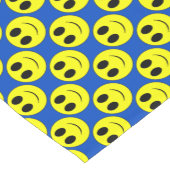 Big Yellow Allover Blue Table Runner Kurzer Tischläufer (Ecke)