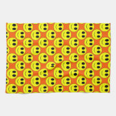 Big Yellow Allover Orange Küche Handtuch (Horizontal)