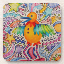 Big Yellow Bird Getränkeuntersetzer