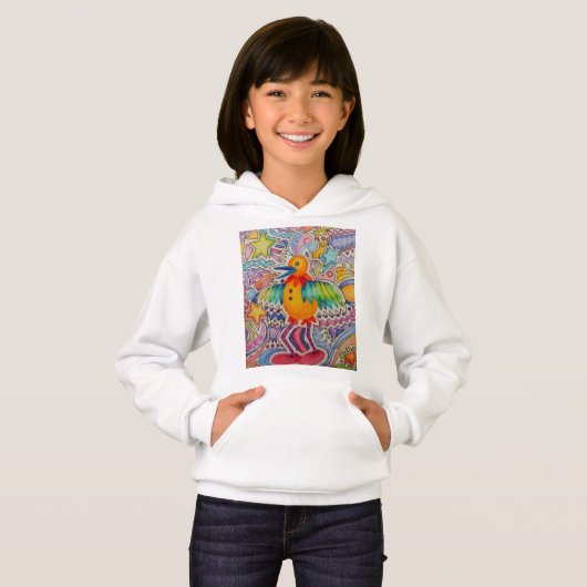 Big Yellow Bird Hoodie (Vorne ganz)