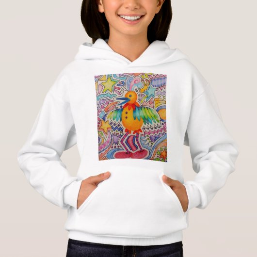 Big Yellow Bird Hoodie (Vorderseite)