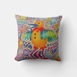 Big Yellow Bird Kissen