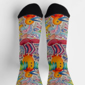 Big Yellow Bird Socken (Oben)