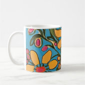 Big Yellow Blooms Bouquet Boho Kaffeetasse (Links)
