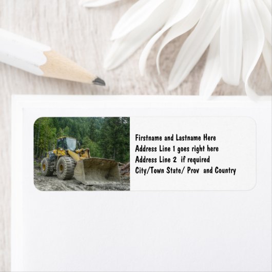 Big Yellow Bulldozer Traktor (Insitu)