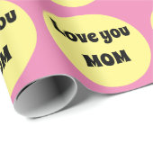 Big Yellow Dot Wrapping Paper Geschenkpapier (Rolleneckpunkt)