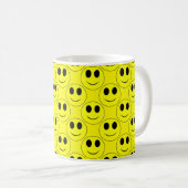 Big Yellow Face Allover Coffee Tasse (VorderseiteRechts)