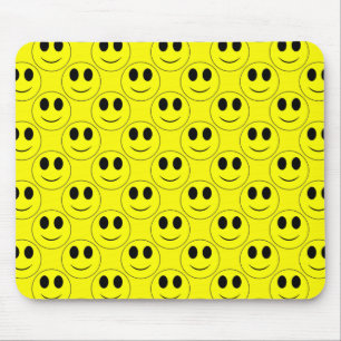 Big Yellow Happy Allover Mousepad