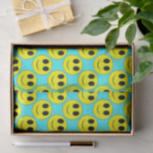 Big Yellow Happy Face Allover Seidenpapier (Geschenk)