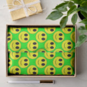 Big Yellow Happy Face Allover Seidenpapier (Geschenk)