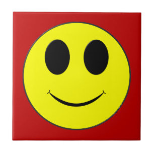 Big Yellow Happy Face Fliese