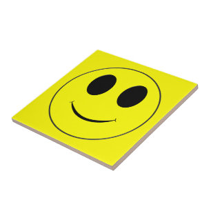 Big Yellow Happy Face Fliese