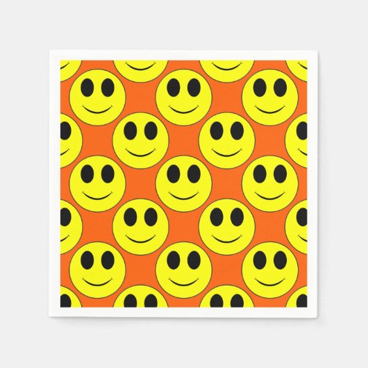 Big Yellow Happy Face Serviette (Vorderseite)