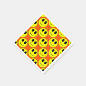 Big Yellow Happy Face Serviette (Ecke)