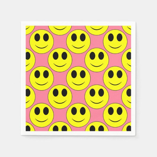 Big Yellow Happy Face Serviette (Vorderseite)