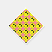 Big Yellow Happy Face Serviette (Ecke)