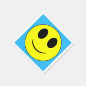 Big Yellow Happy Face Serviette (Ecke)