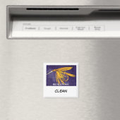 "Big Yellow May" Disc Washer Status Magnet (In Situ (Geschirrspüler))