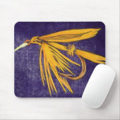 "Big Yellow May" Trout Fly Mousepad (Mit Mouse)